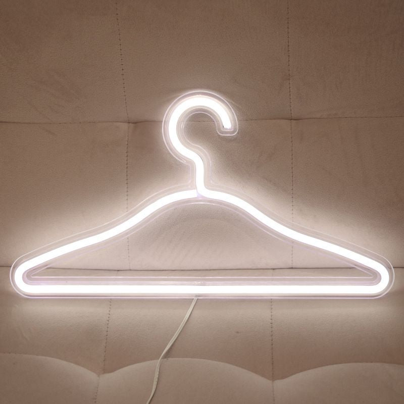 USB Powered Neon LED Light Hanger Decor Luminous Stand