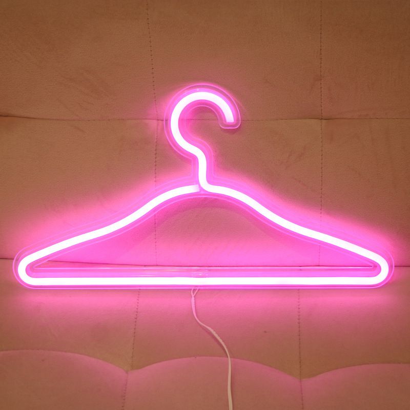 USB Powered Neon LED Light Hanger Decor Luminous Stand