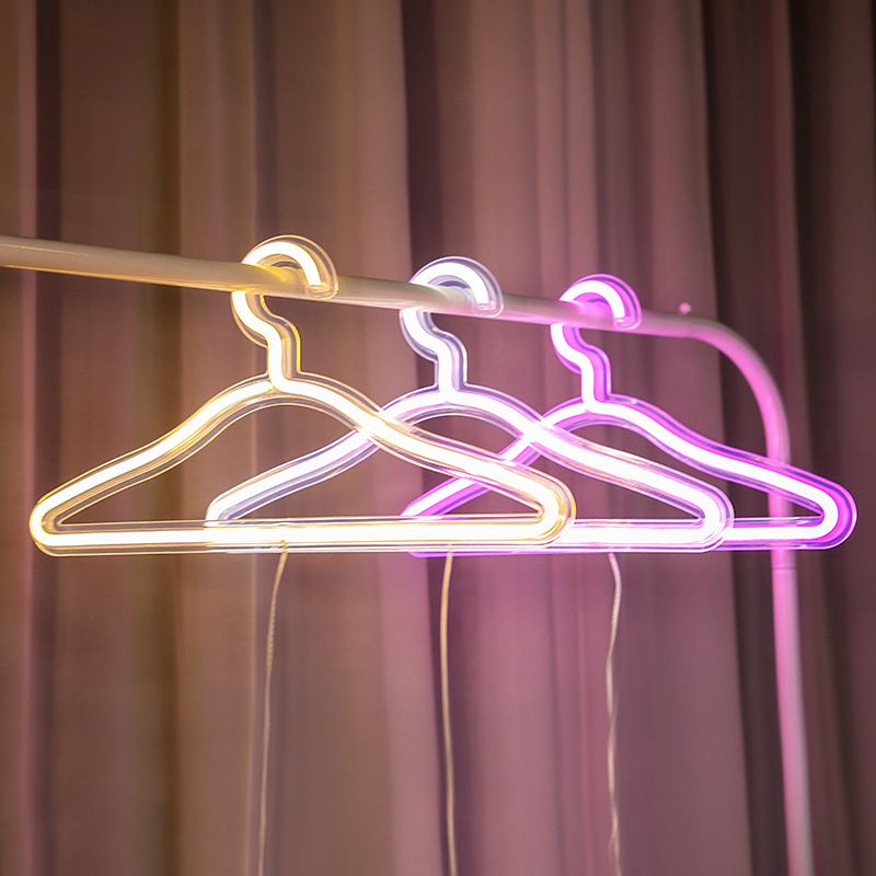 USB Powered Neon LED Light Hanger Decor Luminous Stand