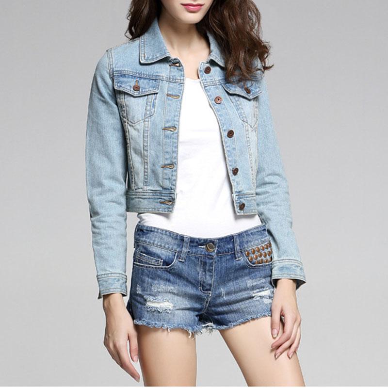 Oversized Light Washed Ripped Denim Jacket Womens on sale - SOUISEE