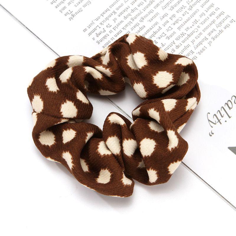 Oversized Leopard Dots Tie Dye Velvet Hair Scrunchies Hairbands on sale - SOUISEE