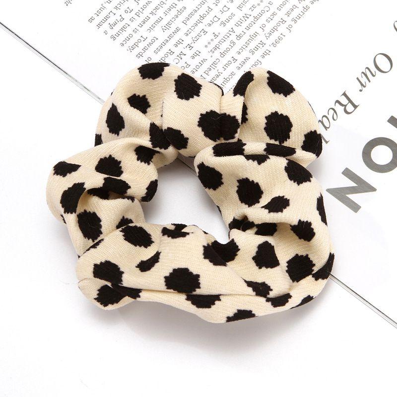 Oversized Leopard Dots Tie Dye Velvet Hair Scrunchies Hairbands on sale - SOUISEE