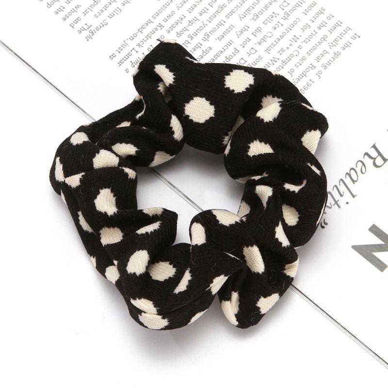 Oversized Leopard Dots Tie Dye Velvet Hair Scrunchies Hairbands on sale - SOUISEE