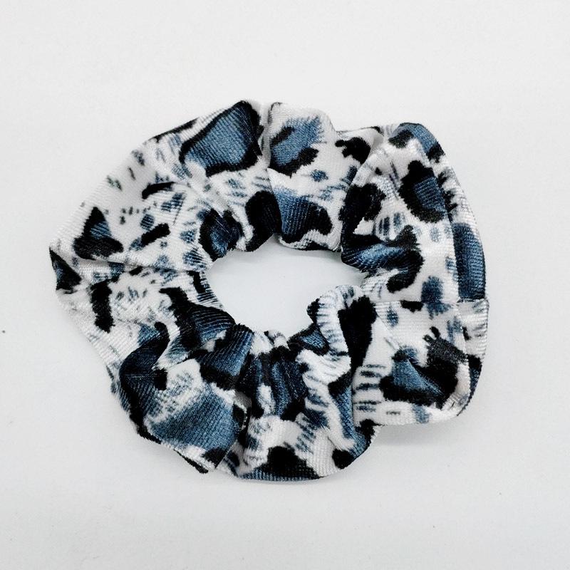 Oversized Leopard Dots Tie Dye Velvet Hair Scrunchies Hairbands on sale - SOUISEE