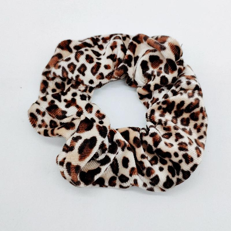 Oversized Leopard Dots Tie Dye Velvet Hair Scrunchies Hairbands on sale - SOUISEE