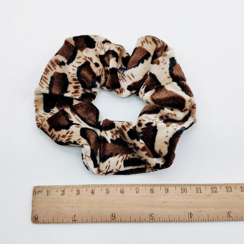 Oversized Leopard Dots Tie Dye Velvet Hair Scrunchies Hairbands on sale - SOUISEE