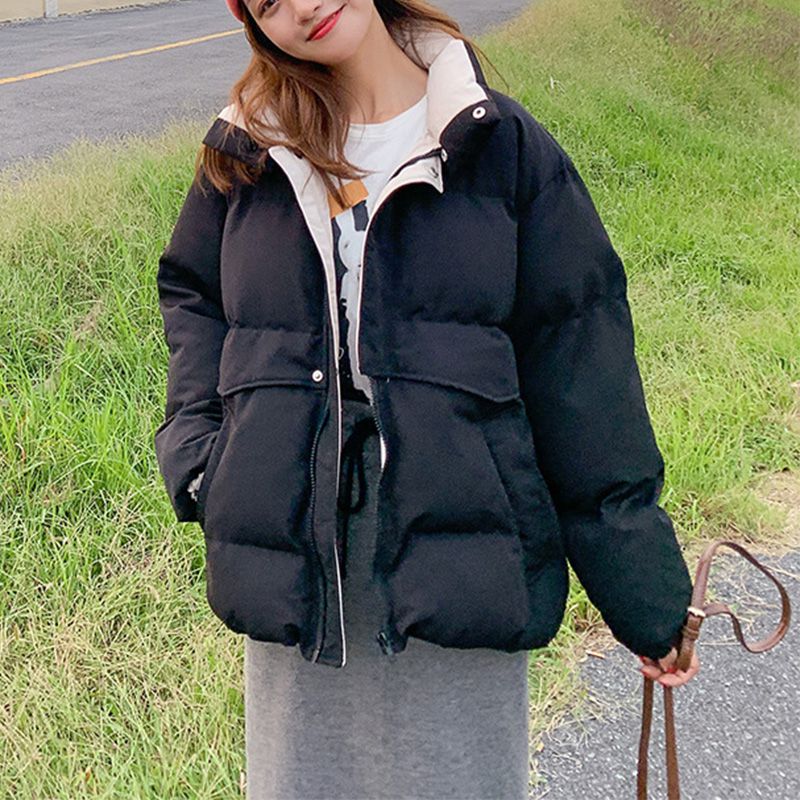 Oversized Quilted Winter Puffer Thick Warm Padded Puff Parka Jacket on sale - SOUISEE