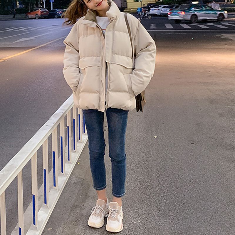 Oversized Quilted Winter Puffer Thick Warm Padded Puff Parka Jacket on sale - SOUISEE