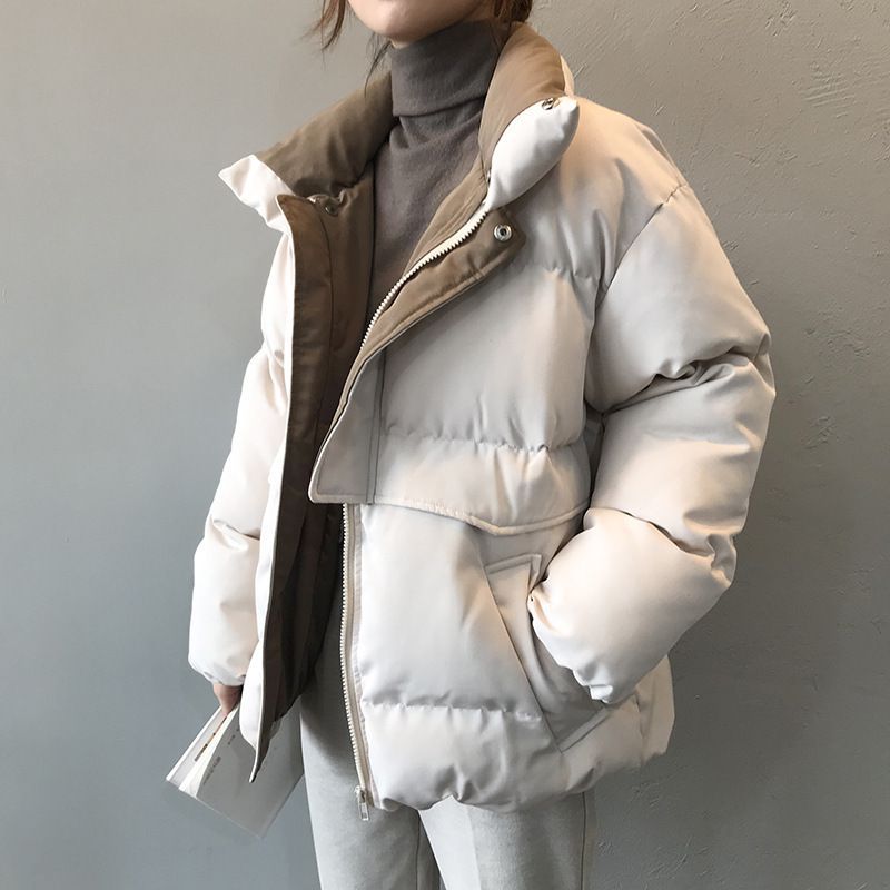 Oversized Quilted Winter Puffer Thick Warm Padded Puff Parka Jacket on sale - SOUISEE