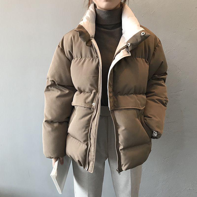 Oversized Quilted Winter Puffer Thick Warm Padded Puff Parka Jacket on sale - SOUISEE