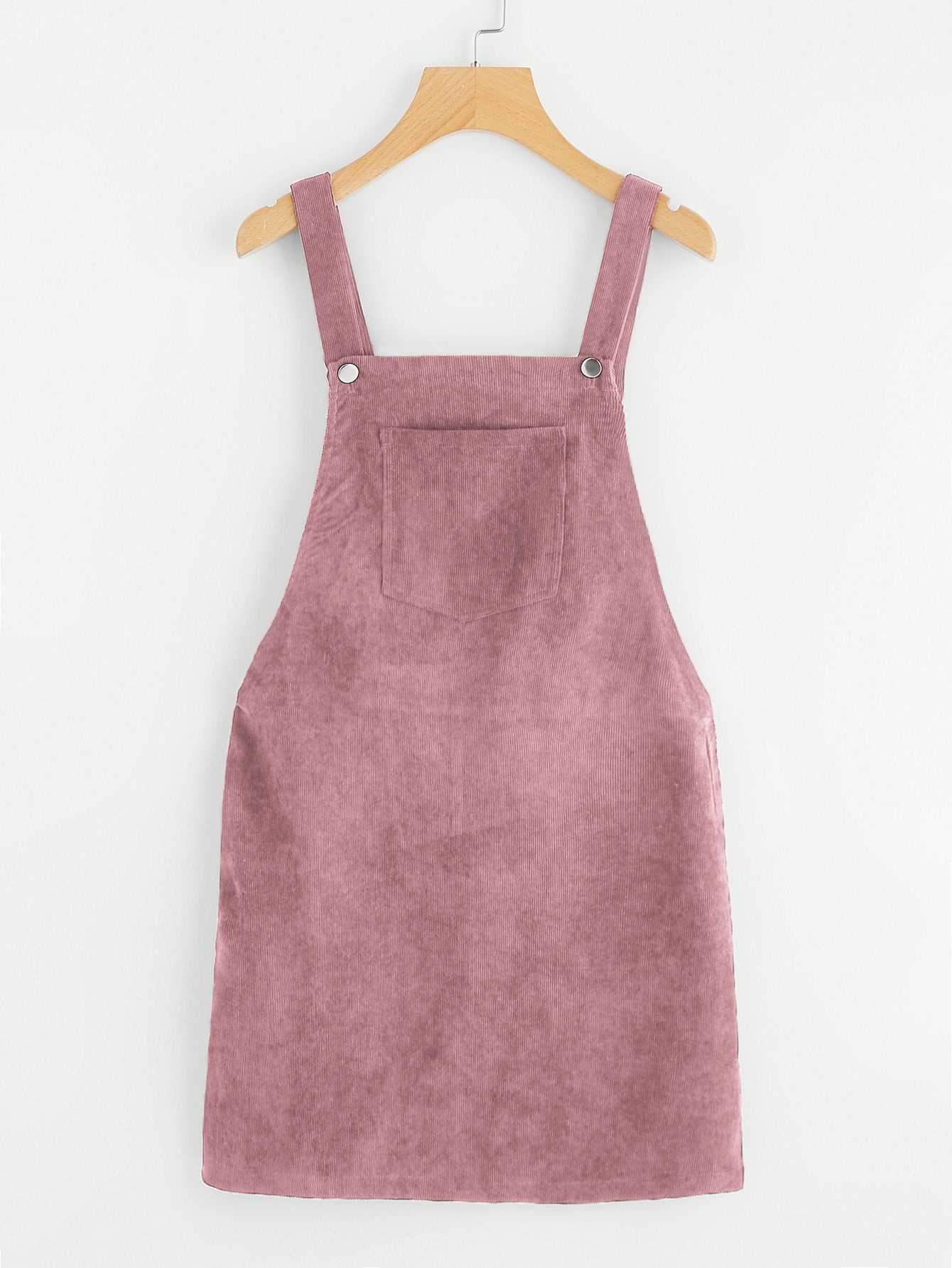 Casual Short Corduroy Overall Dress Cord Jumper on sale - SOUISEE