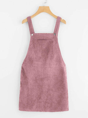 Casual Short Corduroy Overall Dress Cord Jumper on sale - SOUISEE