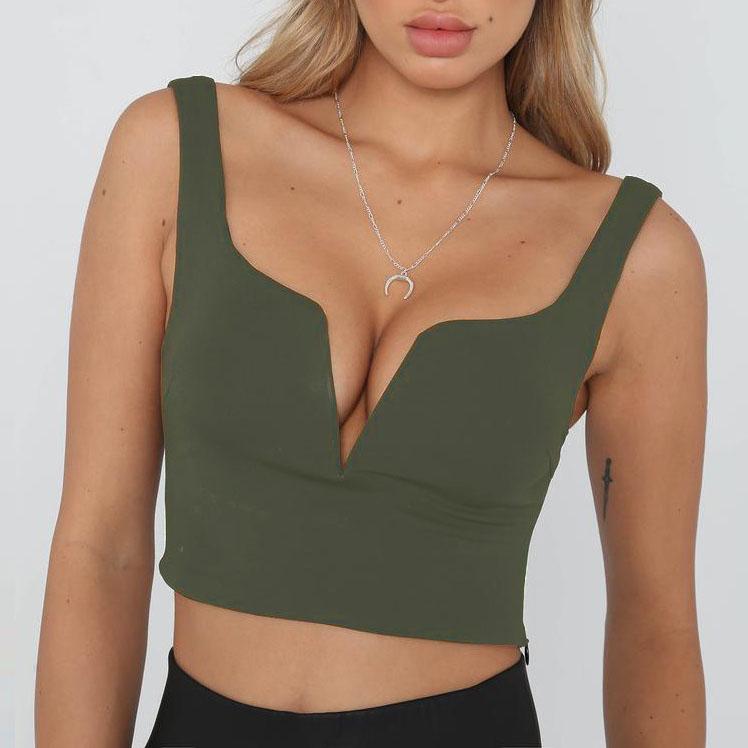 Cheap V Wired Going Out Crop Top Tank on sale - SOUISEE